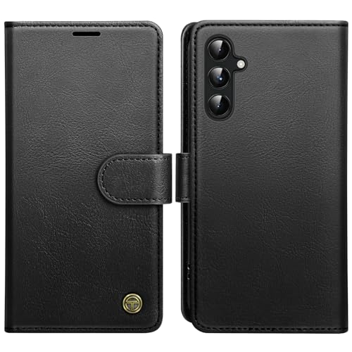 AIMOYU for Samsung Galaxy A54 5G Case Flip Wallet Leather Phone Case with [4 Card Slots] [Kickstand] [RFID Blocking] Magnetic Protective Shockproof Cover for Samsung A54 Phone Case - Black