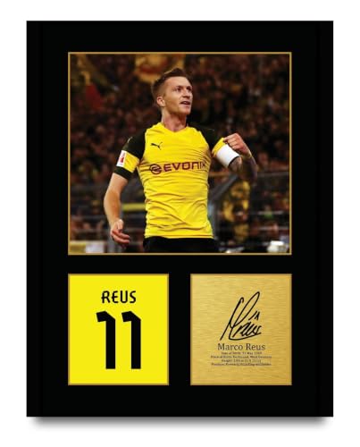 HWC Trading Marco Reus Borussia Dortmund Gifts Printed Signed Autograph Picture for Football Fans and Supporters - US Letter (ID-015658)