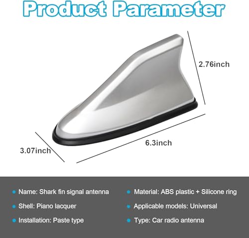 Antena de barbatana de tubarão para carro II modificação da cauda da antena especial com sinal de an