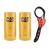 Caterpillar 081-2684 Engine Oil Filter w/ IHD Strap Wrench Bundle (2)