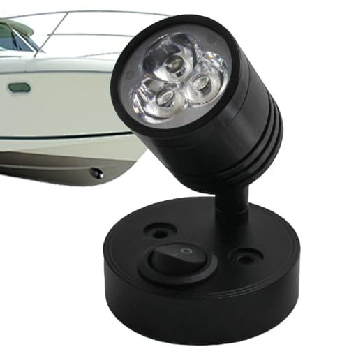 Lampe de lecture murale, applique murale pour camping-car - Projecteur de lecture LED 12V 3W - Applique murale, lampes de lecture pour camping-car, lampes de...