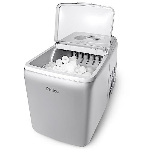 PHILCO MAQUINA DE GELO PMG02T, Cor: PRATA