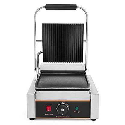 Summile Kontakt Grill Panini Grill Oberer Heizbereich 214x214mm, Unterer Heizbereich 230 x 230 mm, 1,8 kw Kontaktgrill, – Bild 7