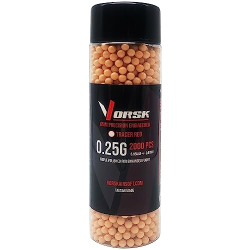 Vorsk Tracer BBs - 0.25g - Red, 2000R