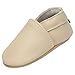 Yavero Baby Lauflernschuhe Jungen Mädchen Weicher Krabbelschuhe Kleinkind Baby-Hausschuhe Rutschfesten Bequeme Slippers, Beige 30 6-12 Monate