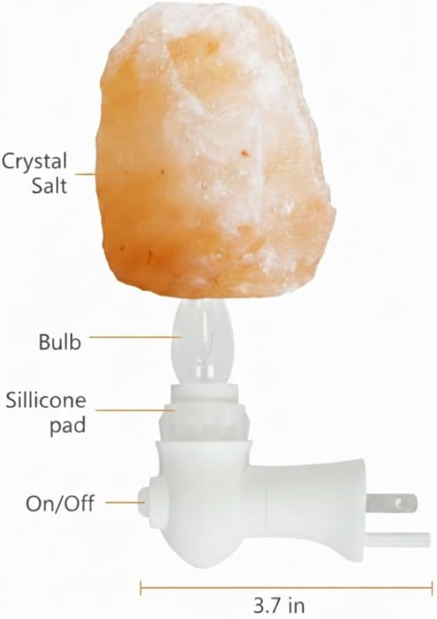 Himalayan Pink Salt Night Lights (Natural, 3)