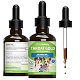Pet Wellbeing Throat Gold for Dogs - Vet-Formulated - Soothes Throat Discomfort, Hoarseness, Leash Strain, Occasional Cough in Dogs - Natural Herbal Supplement 2 oz (59 ml)