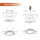 da LIGHT LED Einbaustrahler Flach 230V 9W, Strahlende Einbauleuchten Silber 6 Stück, Badlampe Spot 3000/4000/6000K, Deckenstrahler IP54 Wasserfest für Badezimmer Wohnzimmer Küche Schlafzimmer