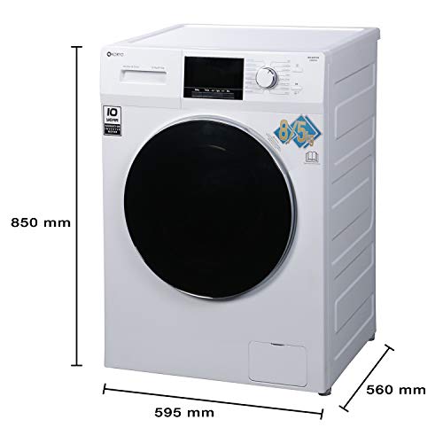 Image of KORYO 8Kg /5Kg Inverter Front Loading Washer Dryer (KWMD1485FLD, White)