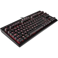 Corsair K63 Compact Mechanical Gaming Keyboard - Backlit Red LED - Linear & Quiet - Cherry MX Red, CH-9115020-NA (Renewed)