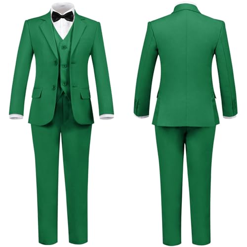 Image of Boys Suit for Kids Formal Slim Fit Tuxedo Suits Ring Bearer Outfit