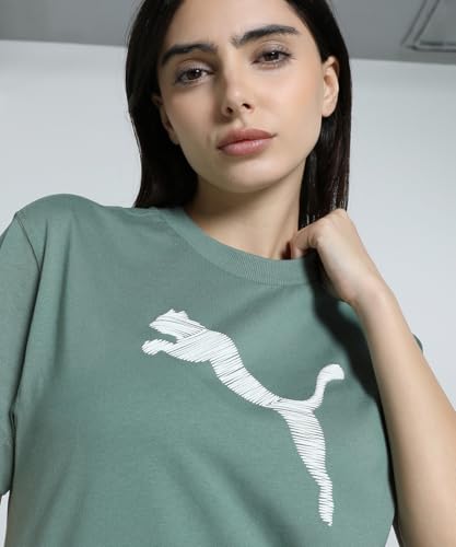 Image of Puma Women's Solid Relaxed Fit T-Shirt