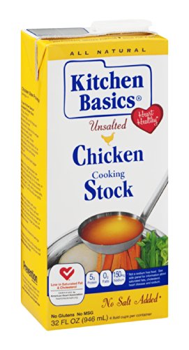 Kitchen Basics UnSalted Stock, Chicken, 32 Ounce (Pack of 12)