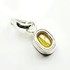 Jewelryonclick 5 Carat Natural Genuine Oval Gemstone Yellow Sapphire Pendant Charm 92.5 Sterling Silver #4