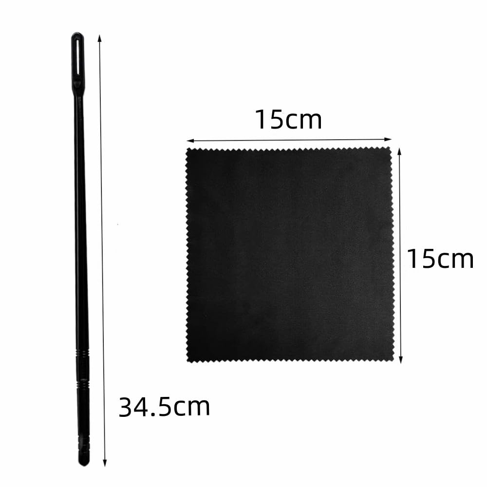 Kit Pulizia Flauto - 4 Panni E 2 Aste Per Manutenzione Interna Strumento - Foto 3