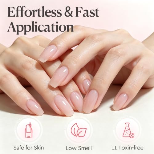 Image of AzureBeauty Nude Pink Builder Gel for Nails 18ml 7-in-1 UV LED Strengthener