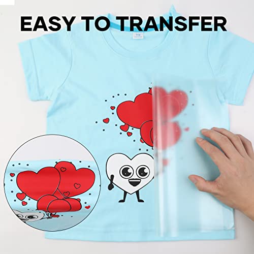 Image of HTVRONT HTV Vinyl Rolls Black White and Red Heat Transfer Vinyl, 12 inch x 8 FT Black White and Red Iron on Vinyl for Shirt, Easy to Cut & Weed for Heat Vinyl Design