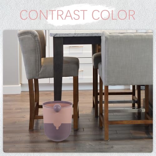 Caneca de basura compacta para cocina estilo nórdico 3L morada miniatura 6