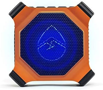 ECOXGEAR EcoEdge Plus GDI-EXEGPL400 Rugged Waterproof Floating Portable Bluetooth Wireless 20 Watt Smart Speaker with Bottle Opener and LED Party Lights (Orange) (Renewed)