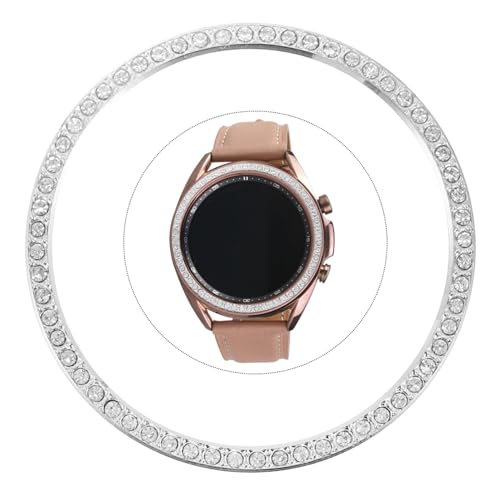 Bisel duradero para Galaxy Watch con incrustación de diamantes protectores 7