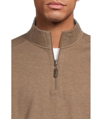 Johnston & Murphy Men's Reversible Solid Quarter-Zip4