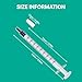 JollyMate 50 Pack 1ml Syringes for Liquid, 1cc Oral Syringes without Needle with Cap Individually Wrapped for Pet Feeding, Scientific Labs, Measuring Liquids, Oil & Glue Dispenser
