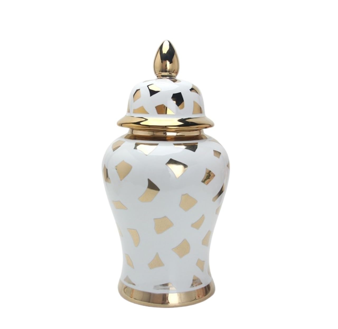 Ginger Jar Ceramic Vase Ginger Jars For Home Dried Flower Decoration Jar With Lid Decorative Storage(18 * 36cm)