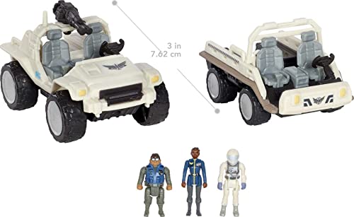 Mattel Lightyear Toys Small Vehicles & Figures Pack, 2 All-Terrain Trucks & 3 Character Figures, Hyperspeed Series #TOP2
