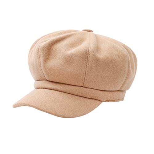 1 Unidade Boina Feminina Boinas Para Mulheres Jornaleiro De Beisebol Feminino Chapéus De Boina Para Mulheres Boinas Femininas Boina De Lã Chapéu Boina Senhorita Selvagem