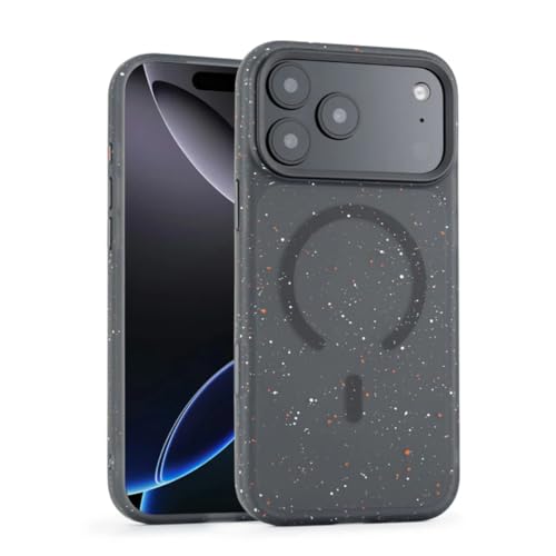 Coque iPhone Air antichoc noire à pois protégeant les boutons avec induction