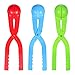 SAFIGLE Snowball Maker Tool Bags Winter Snow Toys Kit with Handle for Snow Ball Makers for Kids Outdoor Indoor Winter Snowball Fight Maker Tool, Include Snow Sleds for Kids
