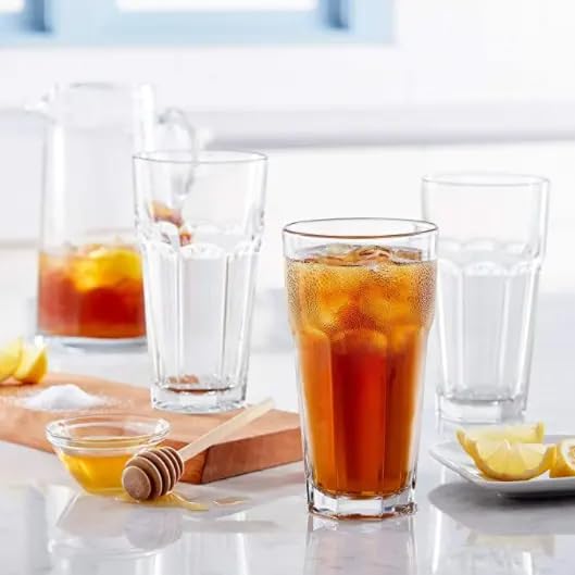 Avastro (Pack of 2 Glass Tumbler - Pack of 2, Clear, 450Ml Glass Set Water/Juice Glass 450 ml, Glass, Clear 2