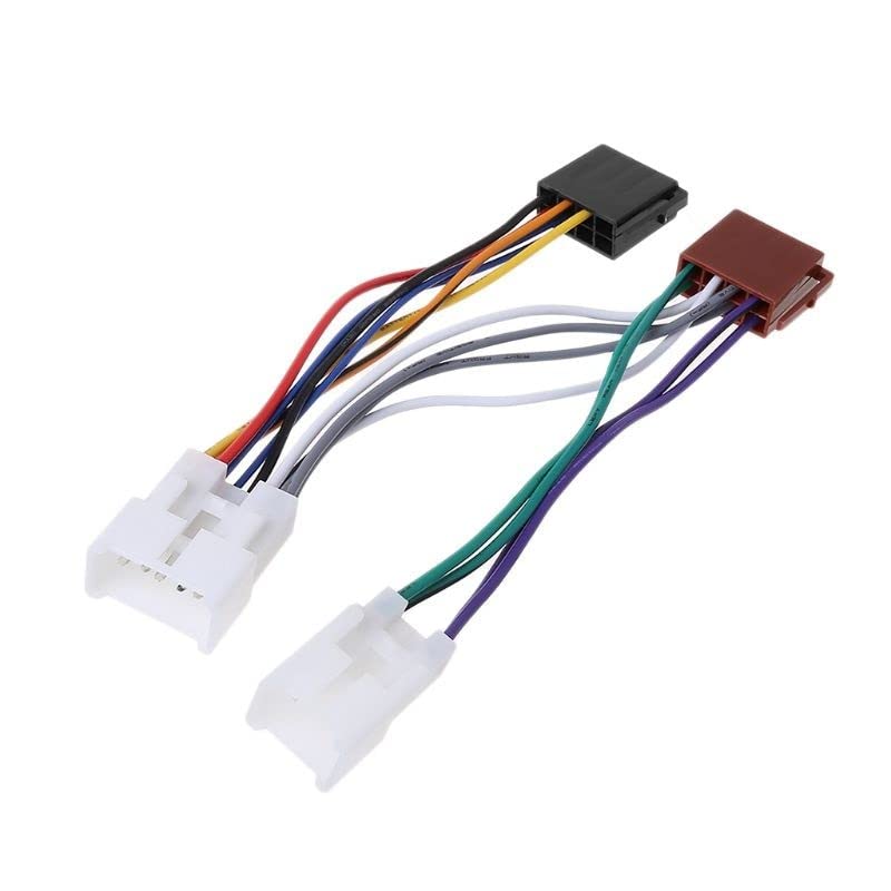 Kit Montage Autoradio 1 DIN Pour Toyota Yaris, RAV4, Celica, Avensis… - Cadre Façade + Faisceau ISO + Adaptateur Antenne - 2