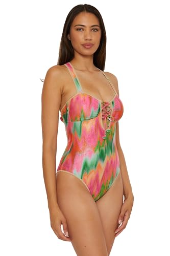 BECCA Women's Mirage Bandeau One Piece Swimsuit, Adjustable, Bathing Suits2