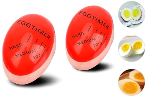 Temporizador de Huevos cocidos, con Pantalla, Duro/Mediano/Blando, infinitamente Reutilizable (2)
