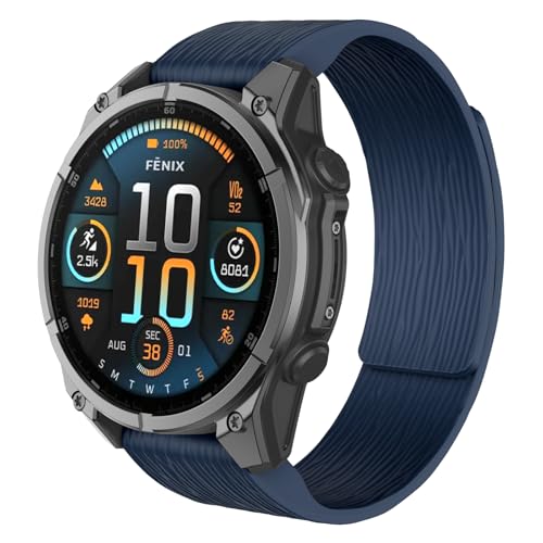 OVERSTEP�o���h Garmin Fenix 8 47mm/Fenix 7/Fenix 6/Fenix 5 22mm�V���R�����C�X�g���b�v Epix 47mm/Descent G1/Quatix 5/Forerunner 935/945�X�}�[�g�E�H�b�`