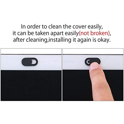 Image of Webcam Cover, 3 Pack 0.03inch Ultra Thin Metal Web Camera Cover Slide with Strong Adhesive for Laptop Desktop PC Macboook Pro iMac Mac Mini Computer Smartphone, Protecting Privacy and Securtiy