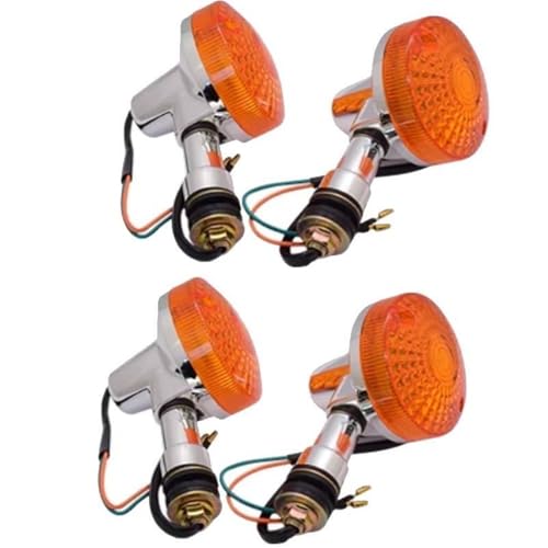 Intermitentes para motocicleta 12V traseros universales con bombillas ámbar GS125