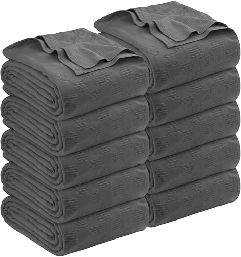 Utopia Bedding Smoke Gray 100% Cotton Blanket [Twin Size - 90x72 ...