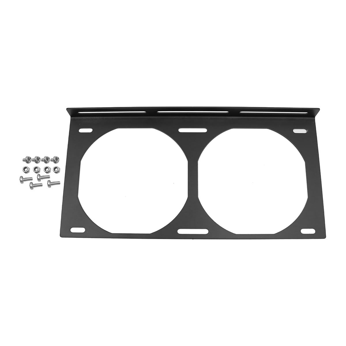 Huba Desktop Computer Cooling 12cm Fan Fixed Bracket, Water-cooled Radiator Bracket for PC Case Ventilation(130x240x20mm)