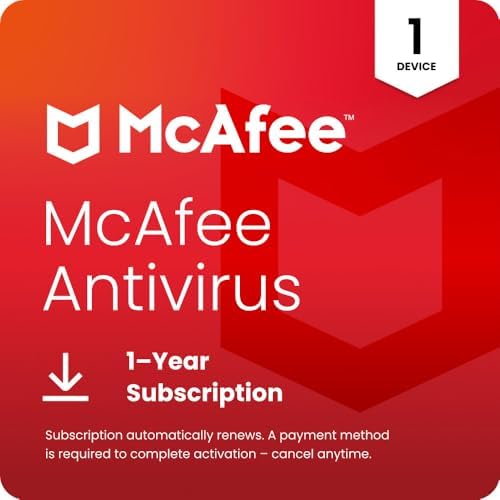 McAfee Antivirus 2026 Ready Software | Real-Time PC Protection from New and Evolving Threats | Anti Virus Software 2026 for PC | 1-Year Subscription with Auto-Renewal | Download McAfee Antivirus 2026 Ready Software | Real-Time PC Protection from New and Evolving Threats | Anti Virus Software 2026 for PC | 1-Year Subscription with Auto-Renewal | Download