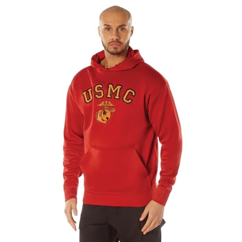 Rothco USMC Eagle Globe and Anchor Pullover Hooded Sweatshirt United States Marine Corps Hoodie XL