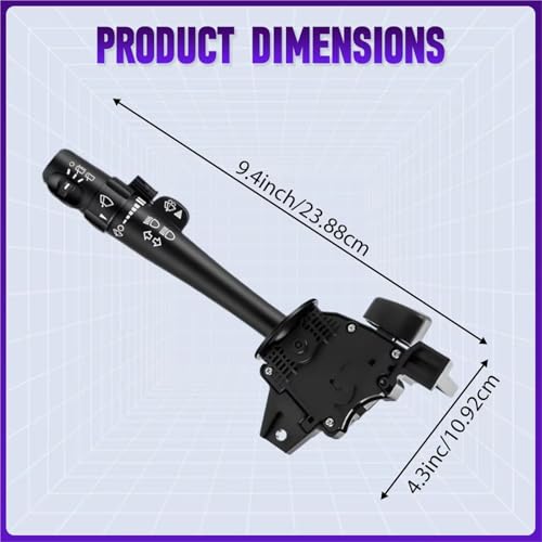 Commodo de clignotant et phare pour Cadillac Escalade avec commande essuie-glace - 3