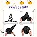 SDEGTHO Fashion Modern Black White Gold Triangle Print Parties Hat 2 Pcs Halloween Decorations Witch Caps Costume Accessory,Halloween Carnivals Hats