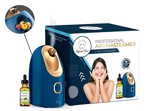 Spa Home Facial Steamer Sauna Open Pores and Extract Blackheads, Rejuvenate and Hydrate Your Skin for Younger, Youthful Complexion (Facial Steamer 2.0)