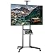 ProperAV Mobile TV Trolley Stand on Wheels 37" 40" 43" 48" 49" 50" 55" 60" 63" 65" 70" Max Load 50kg Max VESA 600x400