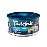 Blue Buffalo Tastefuls Natural Flaked Wet Cat Food, Chicken Entrée in Gravy 3-oz cans (Pack of 24)