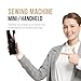 Portable Sewing Machine Handheld for Beginners Electric Black Hand Held Sewing Machines Kit for Adults Kids Boys 8-12 Mini Samll Included Mannual and Accessories Sewing Hem and Quick Stitching