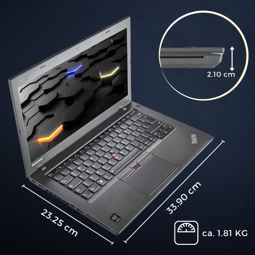 Lenovo ThinkPad T450 I 14" Display 1600x900 (HD+) I Intel Core I5-5200U 2X 2,20 bis 2,70 GHz I 8 GB RAM I 250 GB SSD I VGA I USB 3.0 I Intel HD Grafik 5500 I Win 10 Pro (Generalüberholt) – Bild 5