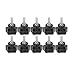 Knob Bolt, 10Pcs Lathe Hand Grip Hex Head Twist Nut Manual Screw Five Star Plum Locking Handle M6x32x20